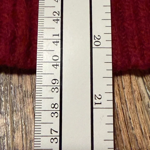 Loft large cable knit sweater women’s sienna orange brown burgundy wool blend - Picture 8 of 9